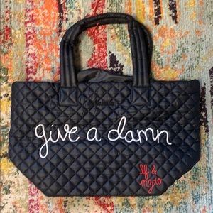 MZ Wallace Metro Tote- Give a Damn stitching